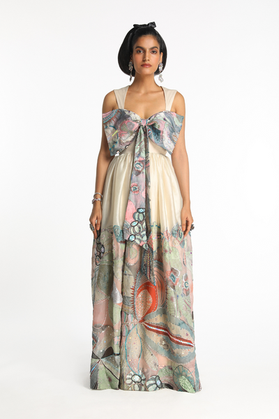 Shanaya Kapoor In Acro - Ivory Organza Bow Gown-RTS