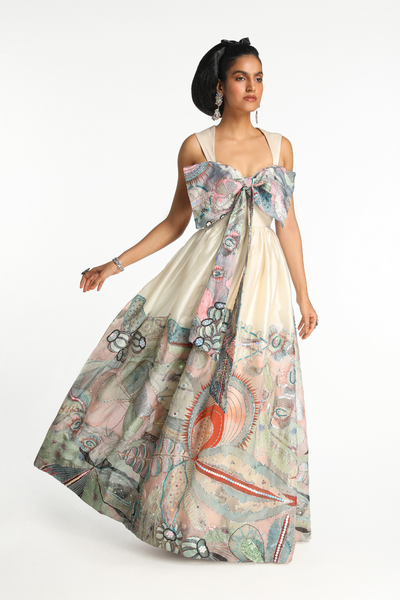 Shanaya Kapoor In Acro - Ivory Organza Bow Gown-RTS