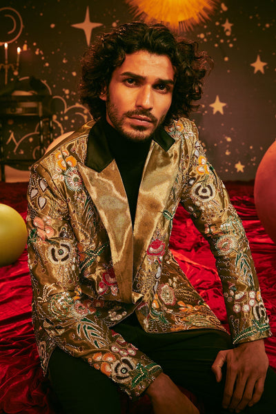 Auric - Antique Gold Blazer-RTS