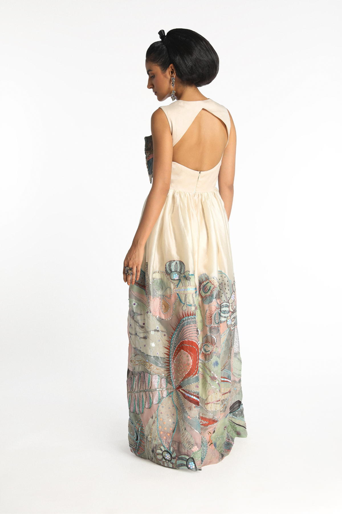 Shanaya Kapoor In Acro - Ivory Organza Bow Gown-RTS