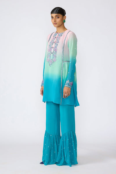Amyra - Aurora Ombre Viscose Georgette Kurta Set-RTS