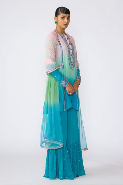 Amyra - Aurora Ombre Viscose Georgette Kurta Set-RTS