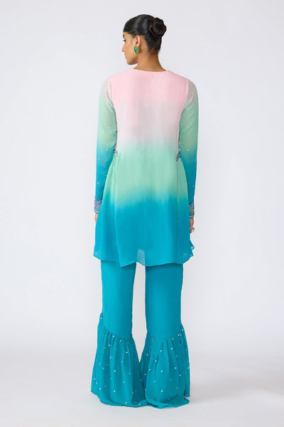 Amyra - Aurora Ombre Viscose Georgette Kurta Set-RTS