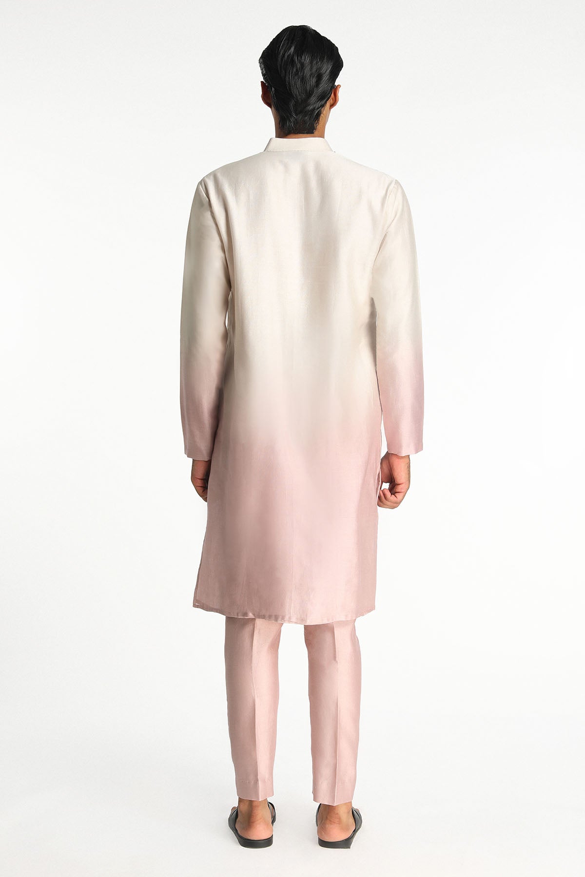 Harmony - Ivory - Pink Chanderi Silk Kurta Set-RTS