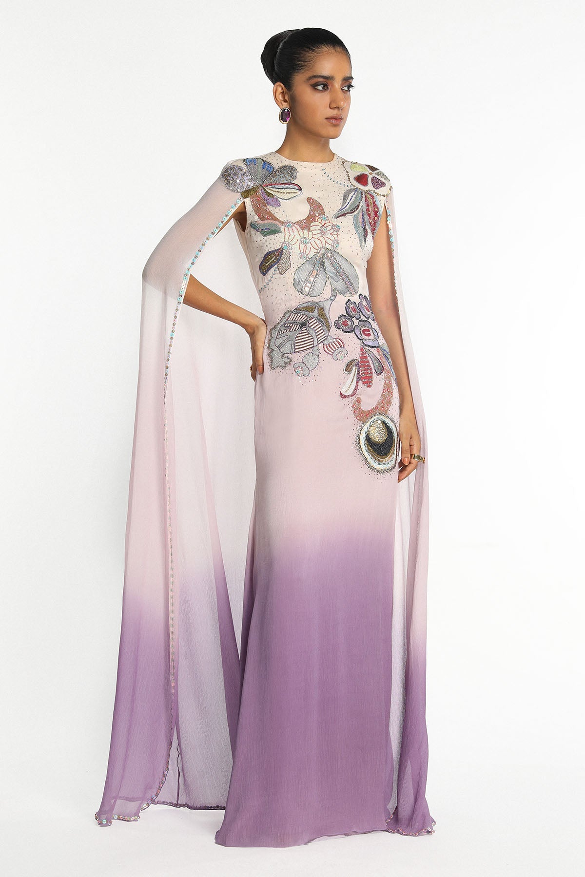 Sorbet - Mist Purple Chiffon Gown-RTS