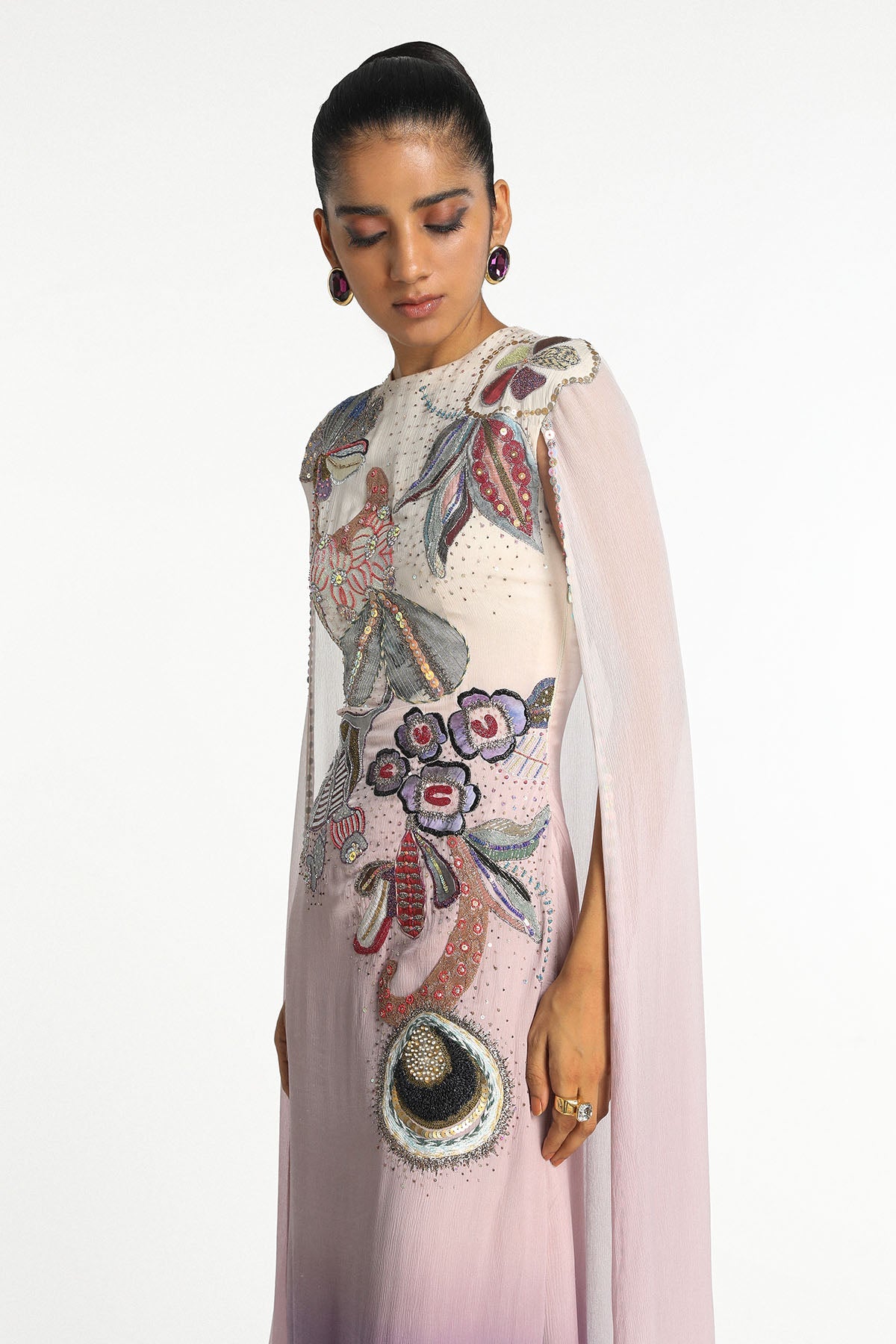 Sorbet - Mist Purple Chiffon Gown-RTS