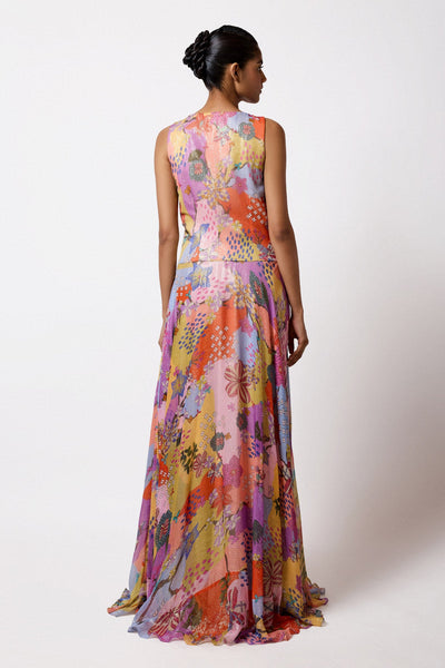Chromara - Multicolour Lurex Gown-RTS