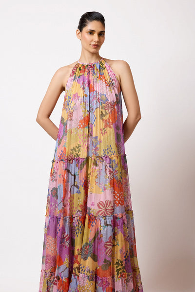 Kaleora - Multicolour Lurex Gown-RTS