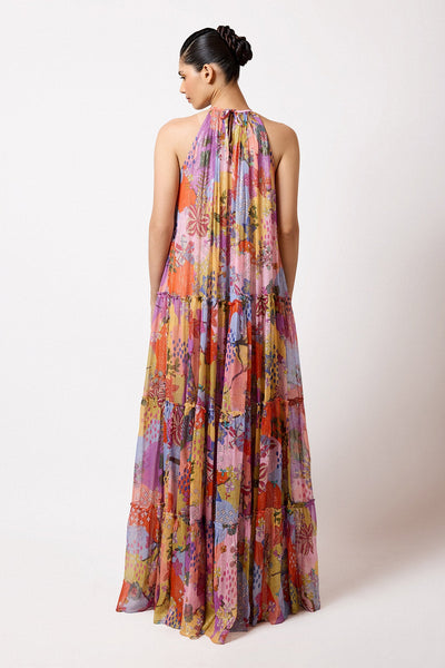 Kaleora - Multicolour Lurex Gown-RTS