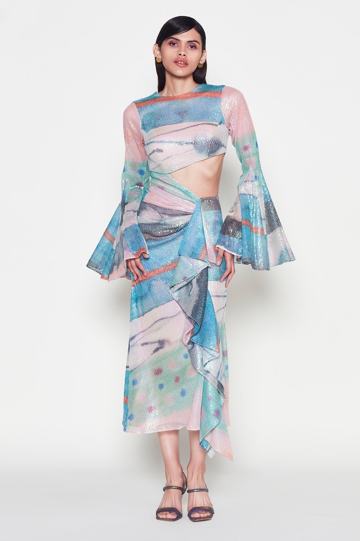 Aurovivid - Aurora Sequin Tulle Dress-RTS
