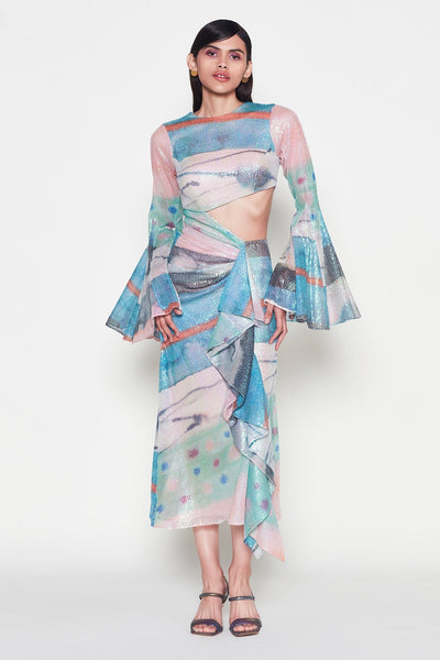 Aurovivid - Aurora Sequin Tulle Dress-RTS