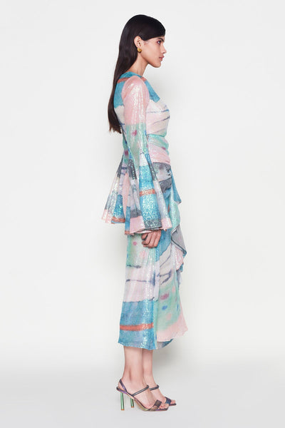 Aurovivid - Aurora Sequin Tulle Dress-RTS