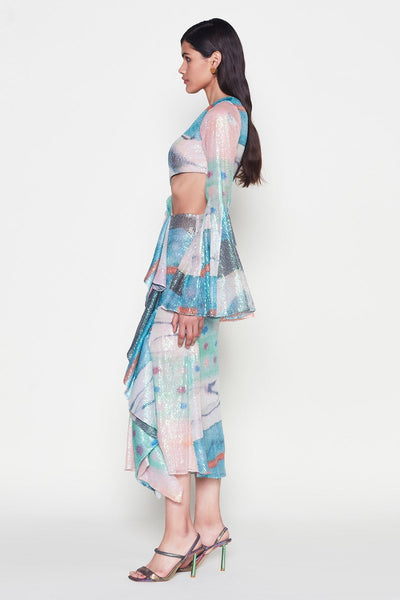 Aurovivid - Aurora Sequin Tulle Dress-RTS