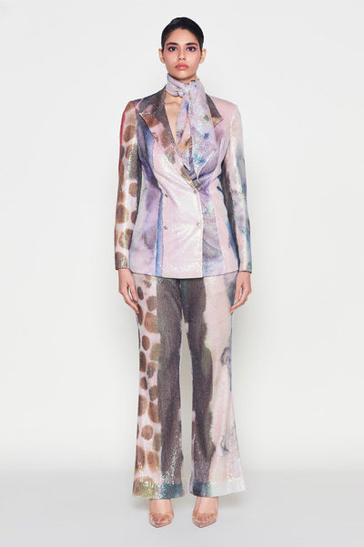 Seraphly - Misty Purple Sequin Tulle Pantsuit-RTS