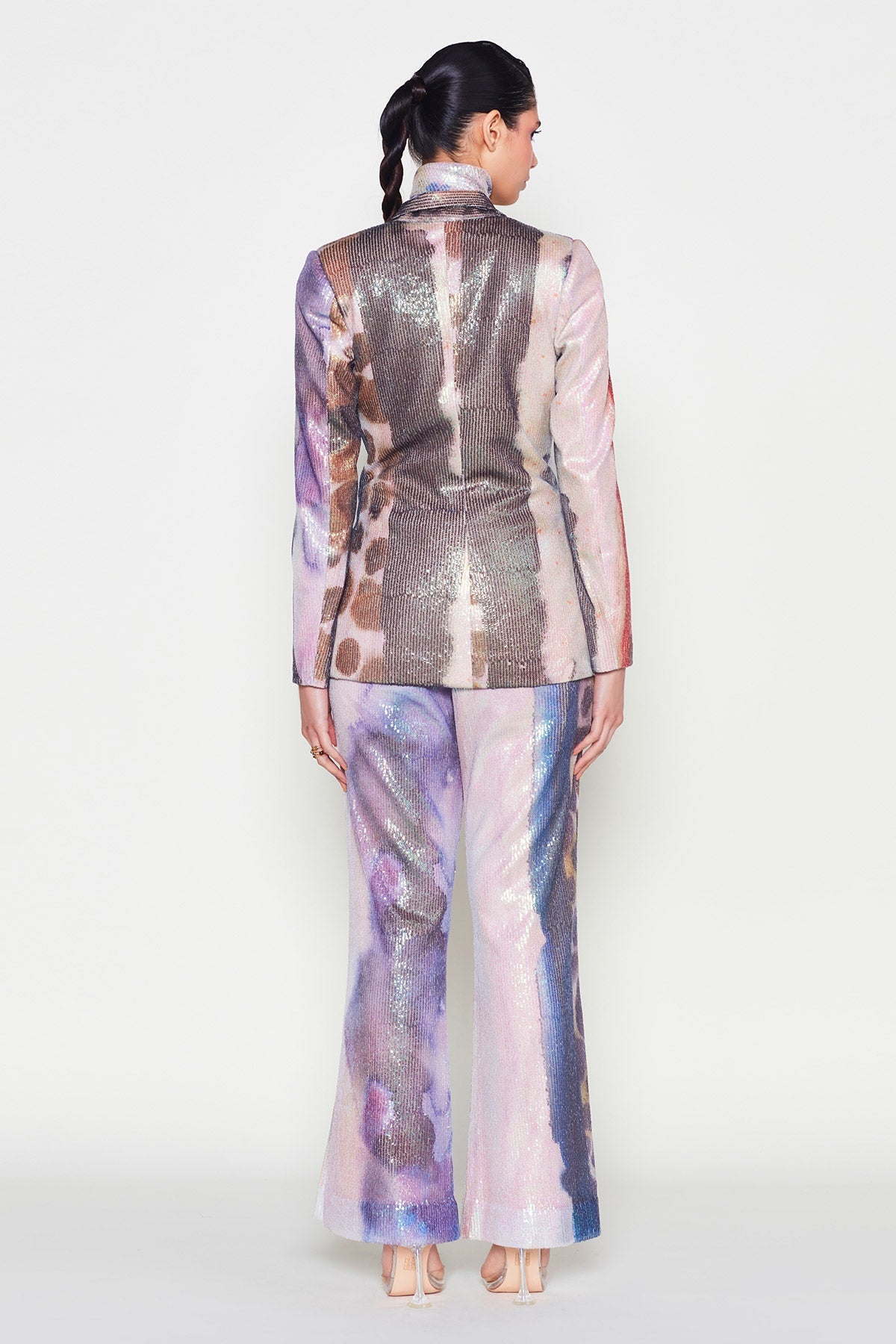 Seraphly - Misty Purple Sequin Tulle Pantsuit-RTS