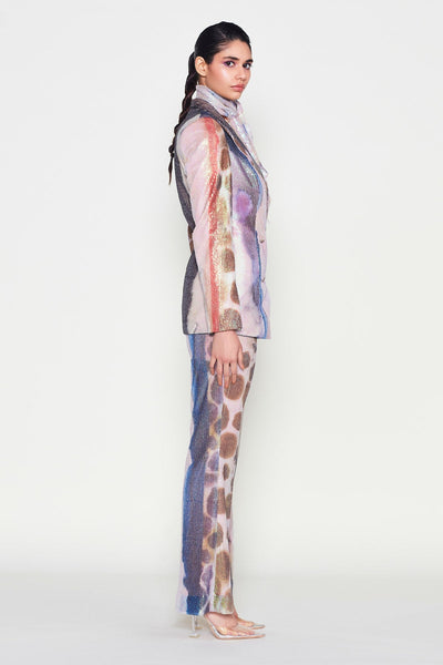 Seraphly - Misty Purple Sequin Tulle Pantsuit-RTS