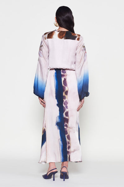 Galactic - Mist Purple Silky Satin Dress-RTS