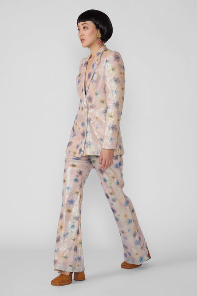 Arian - Ivory Tulle Net Pantsuit-RTS