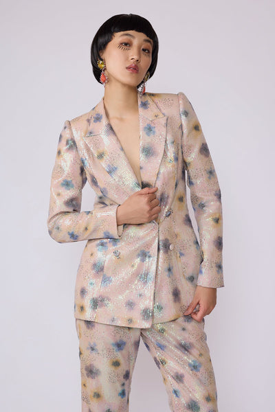 Arian - Ivory Tulle Net Pantsuit-RTS