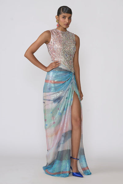 Aura - Aurora Sequin Tulle Gown-RTS