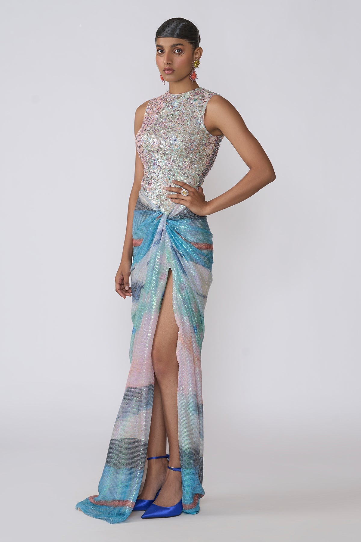 Aura - Aurora Sequin Tulle Gown-RTS
