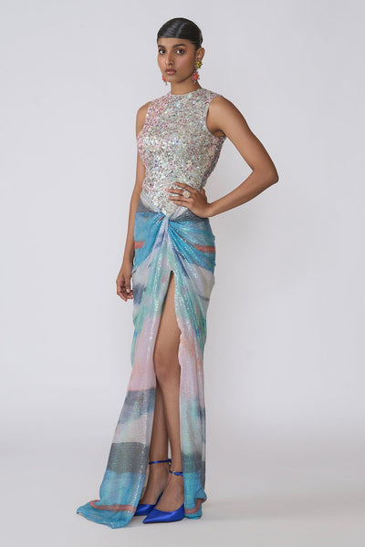 Aura - Aurora Sequin Tulle Gown-RTS