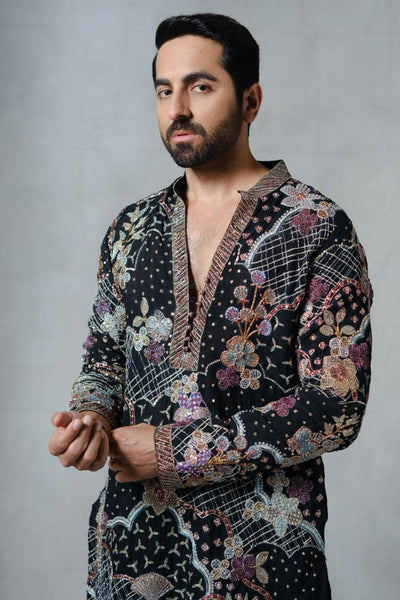 Bailora - Black Organza Kurta