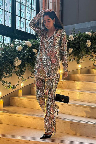 Diva Dhawan in aisha rao triton sequin set 