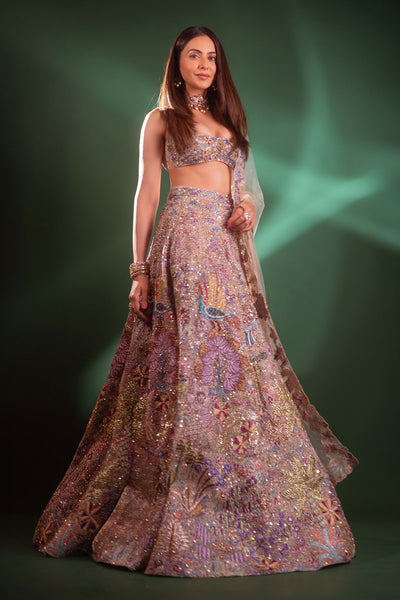 Rakul Preet Singh in Dreamlight - Sandstone tulle lehenga