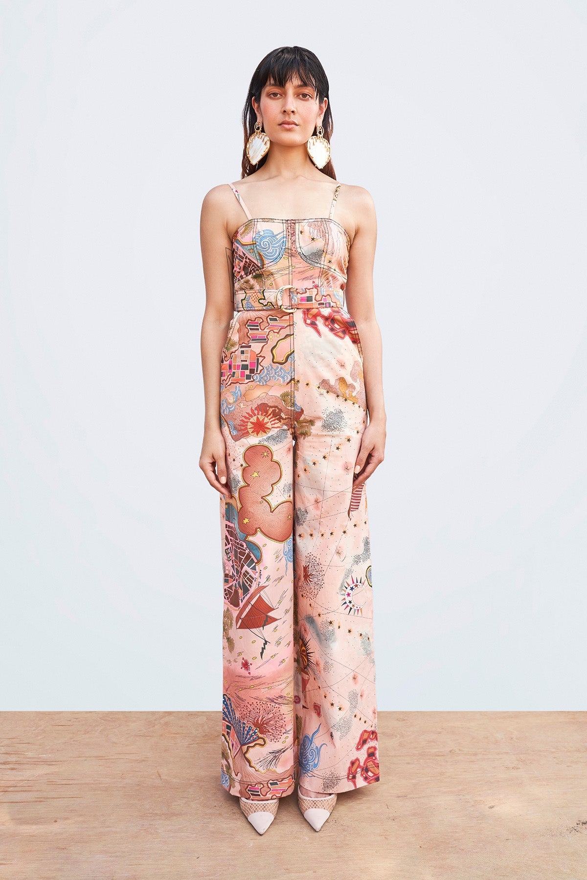 Constanta - Peach Poplin Jumpsuit-RTS