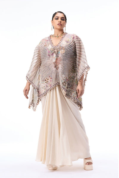 Lumibloom - ivory tulle & dupion silk set