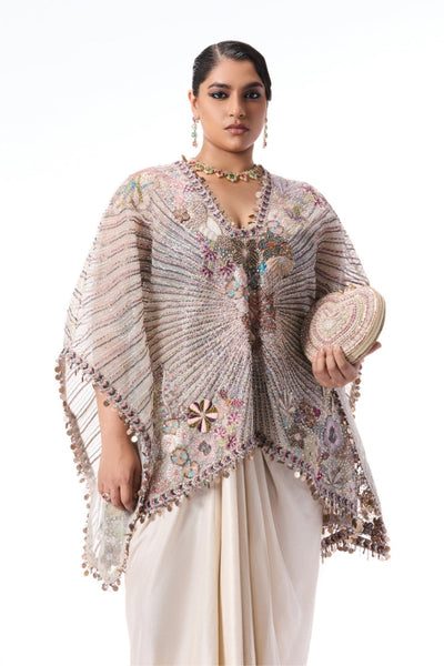 Lumibloom - ivory tulle & dupion silk set