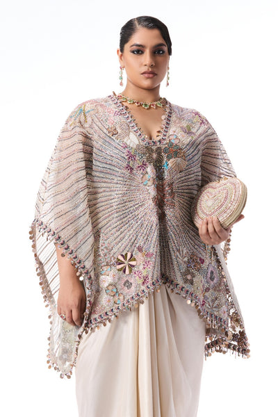 Lumibloom - ivory tulle & dupion silk set