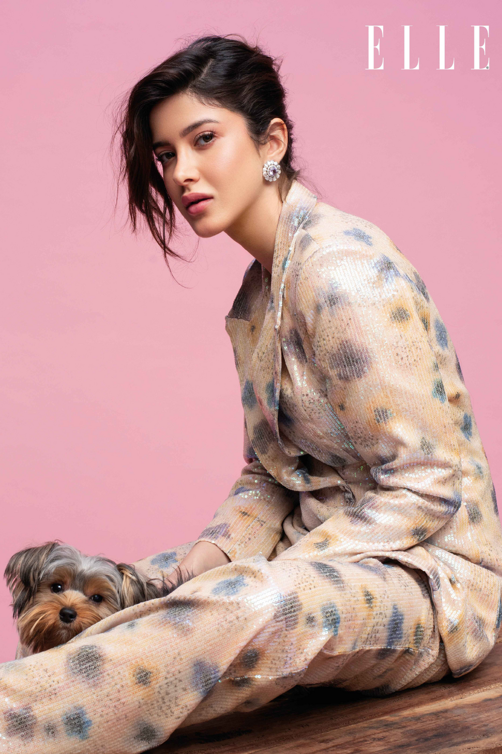 Arian - Ivory Tulle Net Pantsuit