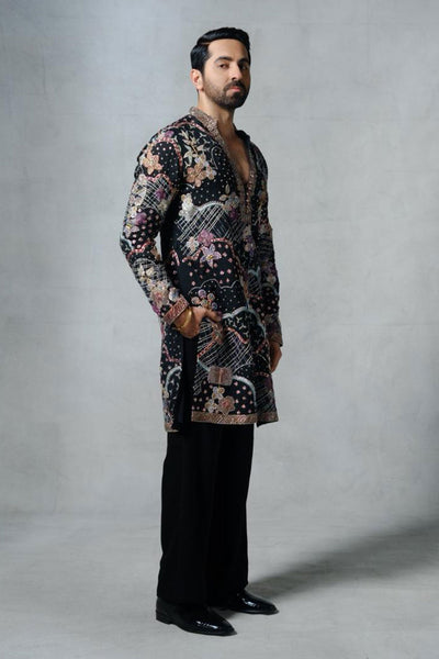 Ayushmann Khurrana in Bailora - Black Organza Kurta