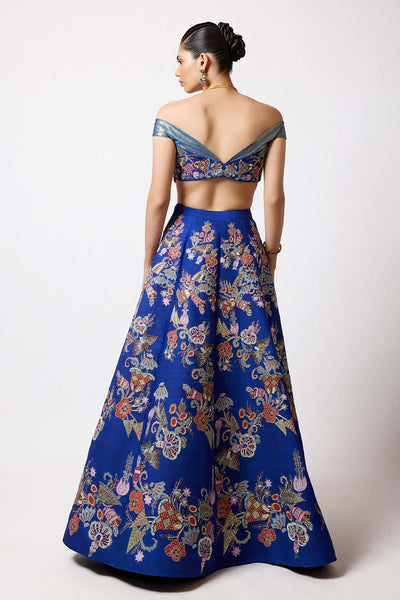 Aisha Rao butterfly lehenga back view full angle