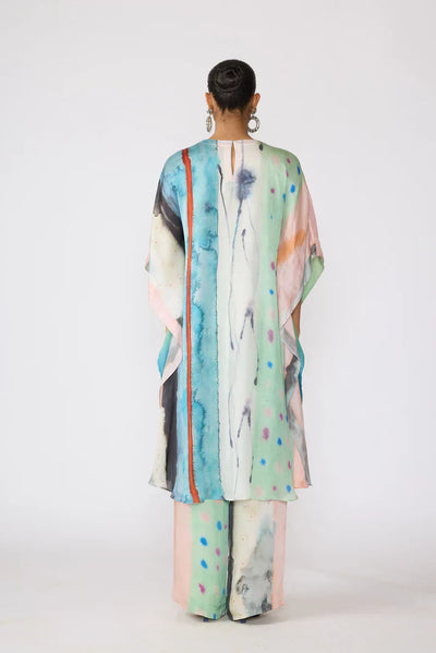 Alera - Aurora Ombre Chiffon-Satin Kurta Set-RTS