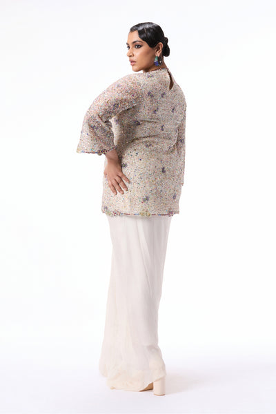 Fleurwild - ivory tulle & chiffon set