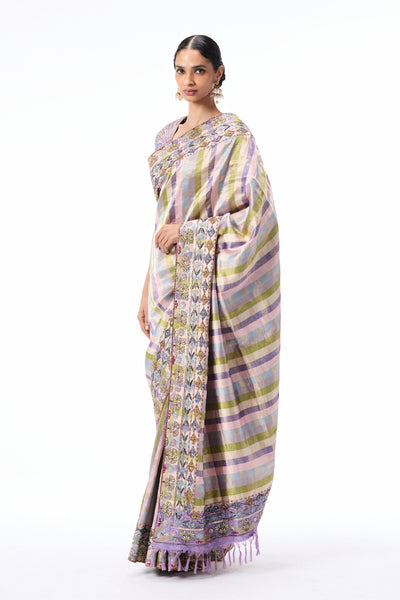 Spellrose - multicolour Banarasi silk saree