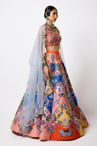 Embellished motifs and neckline detail close-up front