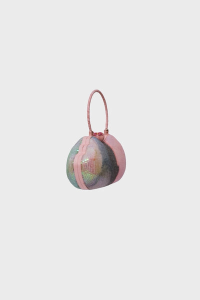 Rosota - Aurora Sequin Tulle Lip Minaudiere Bag