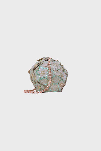 Salvia - Blue Silver Tissue Bucket Bag