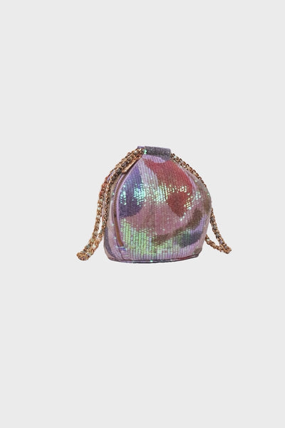Salvia - Mist Garden Sequin Tulle Bucket Bag