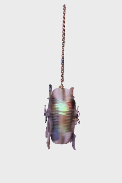 Maze - Cassata Purple Sequin Tulle Flower Circle Bag