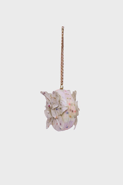 Maze - Ivory Sequin Tulle Flower Circle Bag